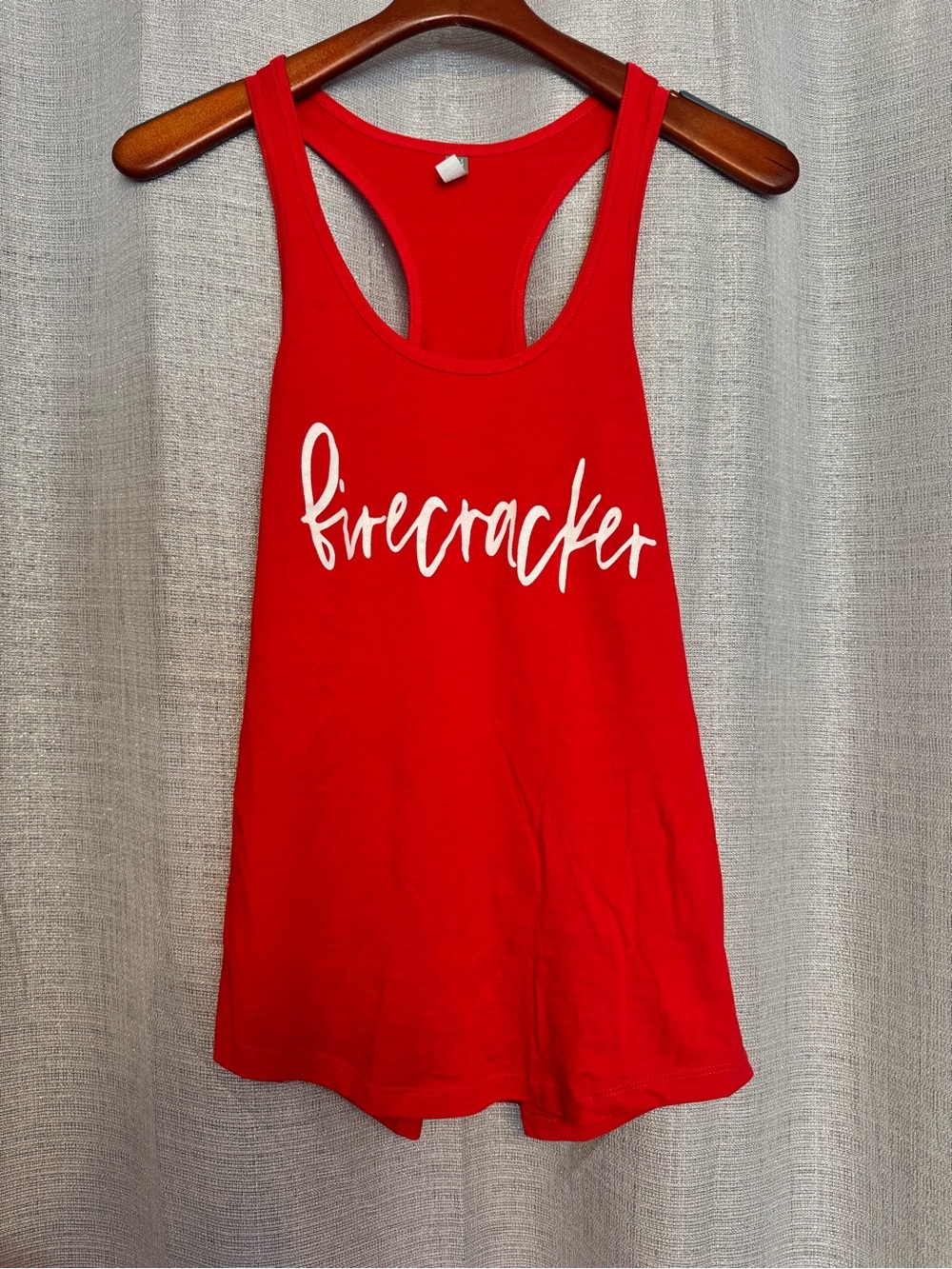 NWOT Red 'firecracker' Graphic Racerback Tank Top Medium